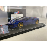BBR 1/43 FERRARI 488 PISTA SPIDER OPEN 2019 BLUE TOUR DE FRANCE CAR77A