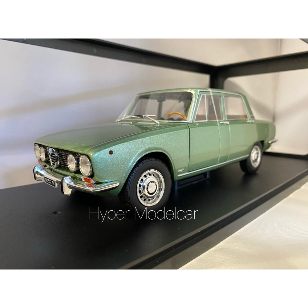 MITICA 1/18 ALFA ROMEO 1750 BERLINA 2-SERIES 1969 OLIVE ART. MITICA200002-D