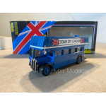 SOLIDO 1/43 BUS LONDONIEN DOUBLE DECKER BLUE LONDON TOUR