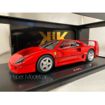 KK-SCALE 1/18 FERRARI F40 (RED INTERIOR) 1987 RED KKDC180694