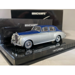 MINICHAMPS 1/43 BENTLEY S2 STANDARD SALOON 1960 SILVER/BLUE ART.436139950