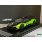 LOOKSMART 1/43 LAMBORGHINI HURACAN STO LP640-2 10 ANNIVERSARY 2021 GREEN/BLACK LS523SC