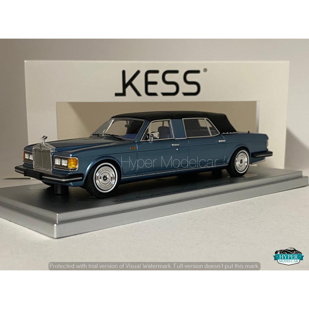 KESS MODEL 1/43 ROLLS ROYCE SILVER SPUR LANDAULETTE CLOSED 1987 BLUE KE43049031