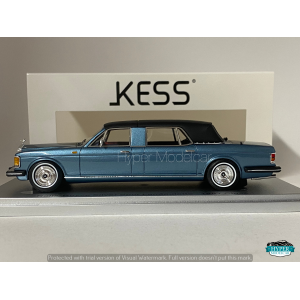 KESS MODEL 1/43 ROLLS ROYCE SILVER SPUR LANDAULETTE CLOSED 1987 BLUE KE43049031