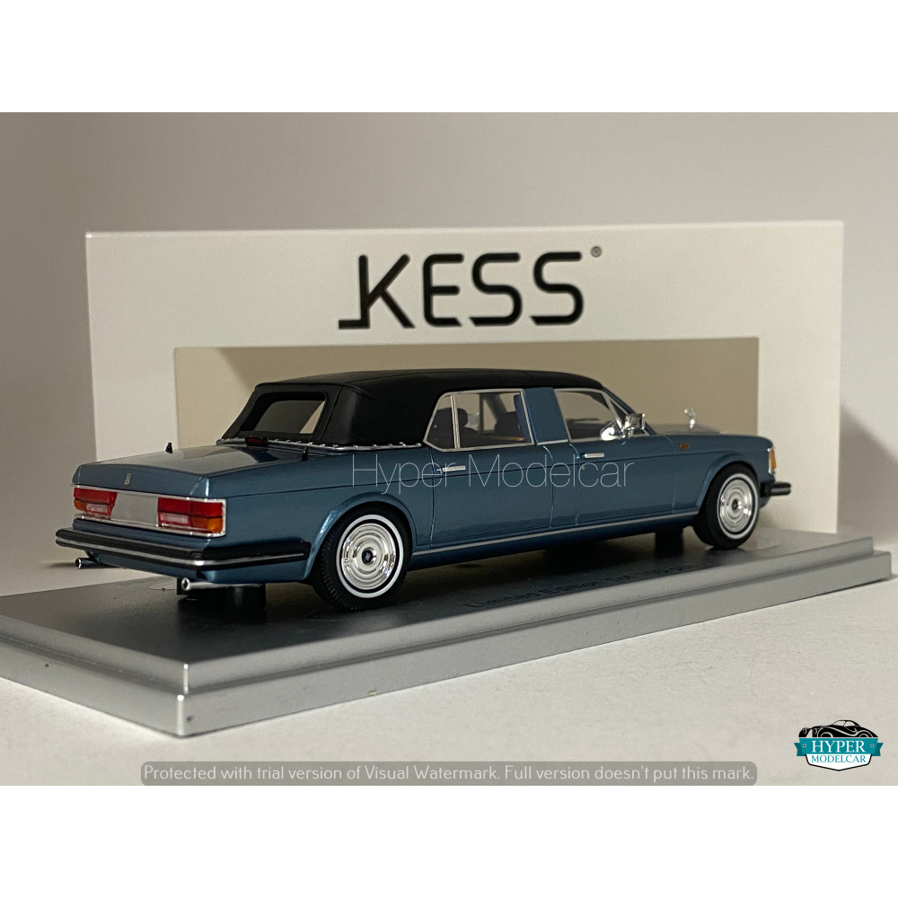 KESS MODEL 1/43 ROLLS ROYCE SILVER SPUR LANDAULETTE CLOSED 1987 BLUE KE43049031