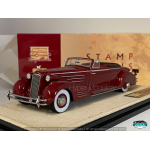 STAMP-MODELS 1/43 CADILLAC 452D V16 VICTORIA CONVERTIBILE 1934 MAROON RED STM34805