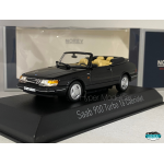 NOREV 1/43 SAAB 900 TURBO 16 CABRIOLET 1992 BLACK ART.810045
