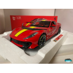 BURAGO 1/18 FERRARI 812 COMPETIZIONE 2021 RED/YELLOW ART.18-16915