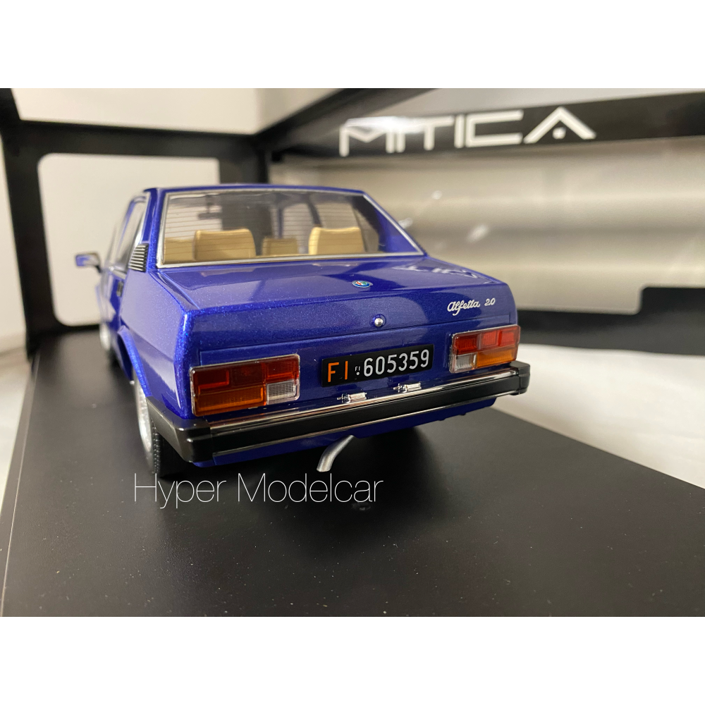 MITICA 1/18 ALFA ROMEO ALFETTA BERLINA 2000L 1978 BLUE MITICA200014-D