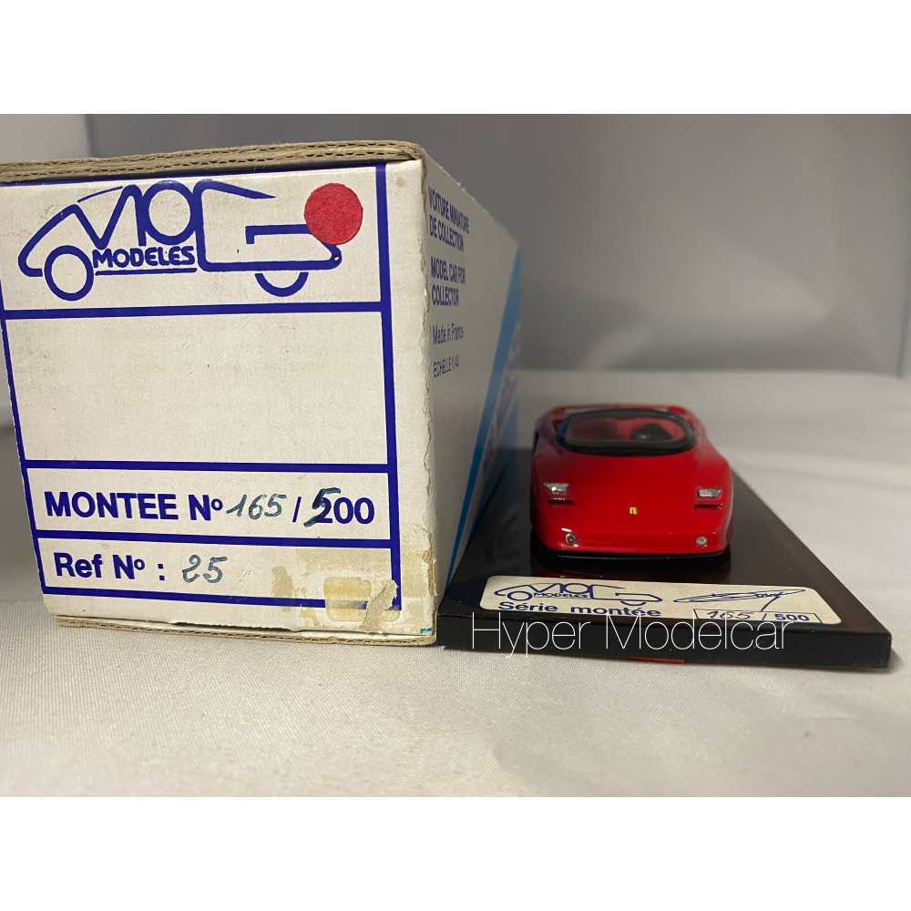 MOG-MODELS 1/43 FERRARI MYTHOS PININFARINA 1989 RED REF. 25
