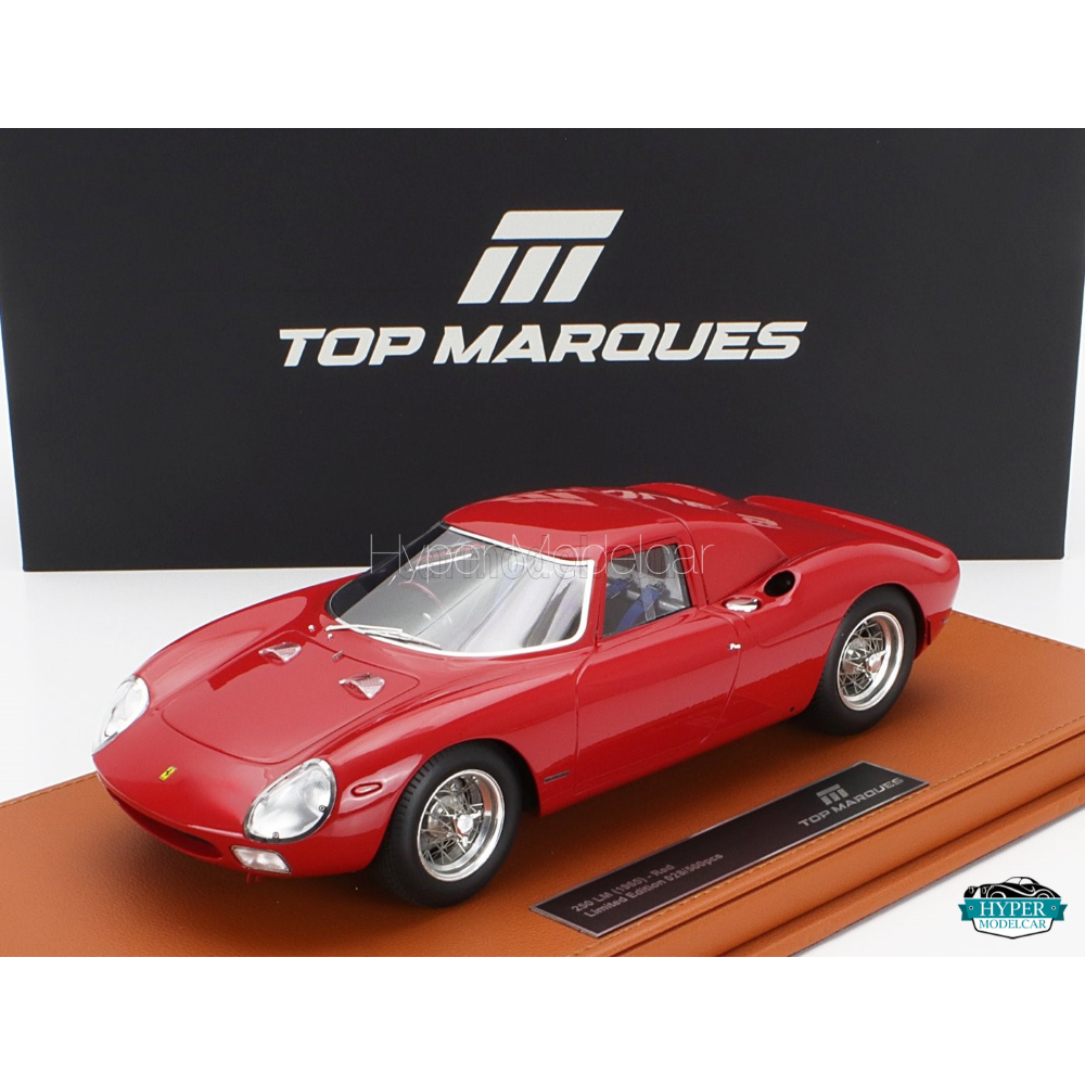 TOPMARQUES 1/18 FERRARI 250 LM STREET VERSION 1965 RED Art. TOP137C
