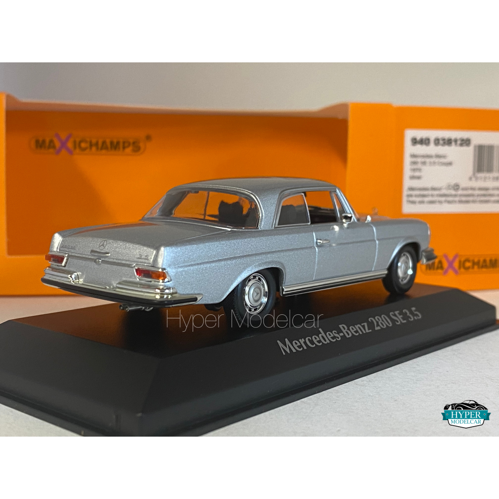 MINICHAMPS 1/43 MERCEDES-BENZ 280 SE 3.5 COUPÈ 1970 SILVER ART.940038120