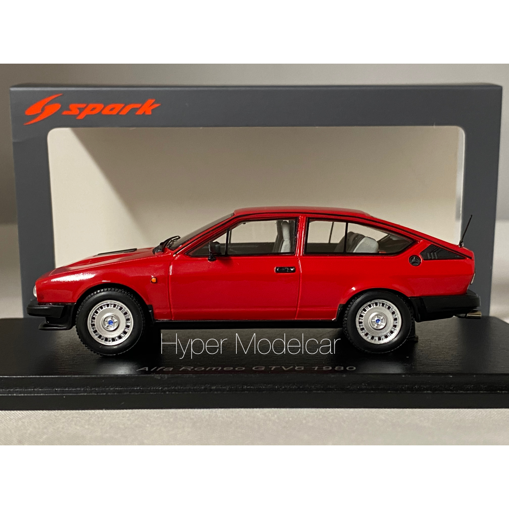 SPARK MODEL 1/43 ALFA ROMEO ALFETTA GTV6 1980 RED ART.S9047