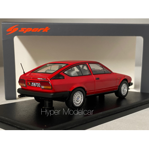 SPARK MODEL 1/43 ALFA ROMEO ALFETTA GTV6 1980 RED ART.S9047