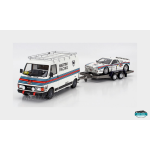 OTTOMOBILE 1/18 SET LANCIA RALLY 037 #1 MARTINI FIAT 242 VAN ART. OT360