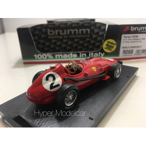 BRUMM 1/43 FERRARI D246 GP GRAN BRETAGNA 1958 2TH M. HAWTHORN ART.R068