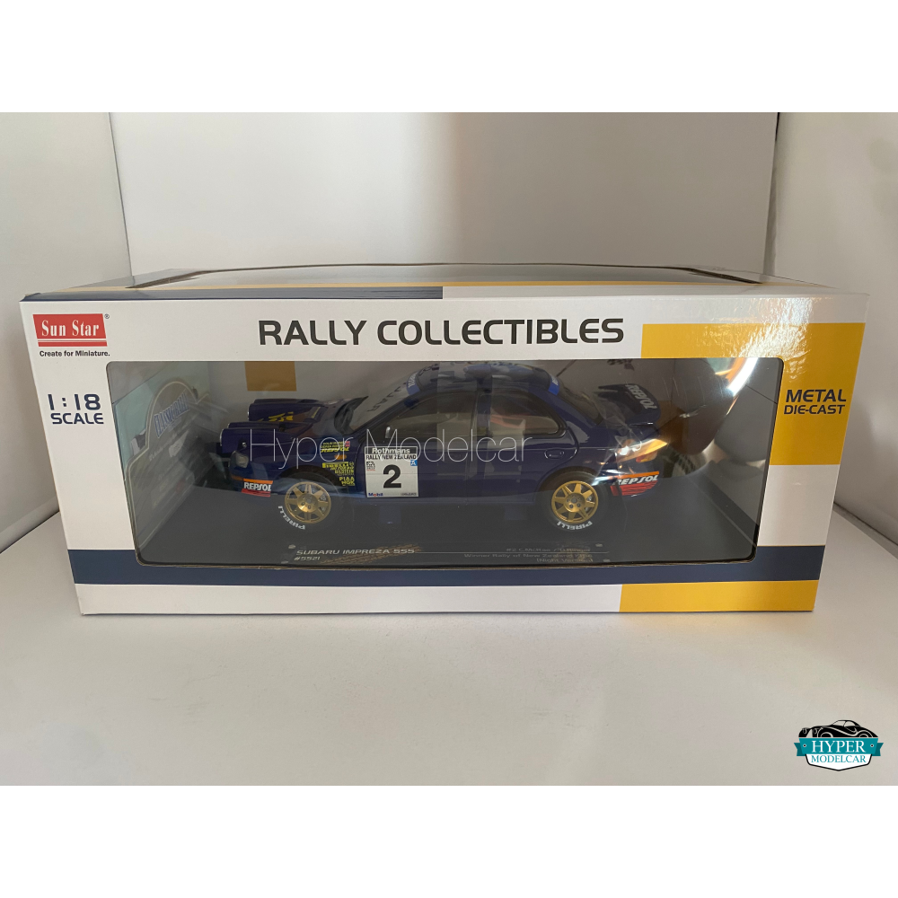 SUN STAR 1/18 SUBARU IMPREZA #2 WINNER RALLY NEW ZEALAND 1994 ART.05521