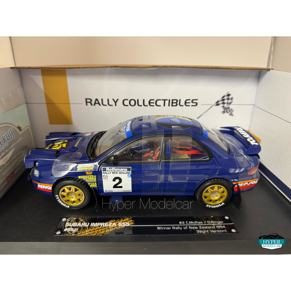 SUN STAR 1/18 SUBARU IMPREZA #2 WINNER RALLY NEW ZEALAND 1994 ART.05521
