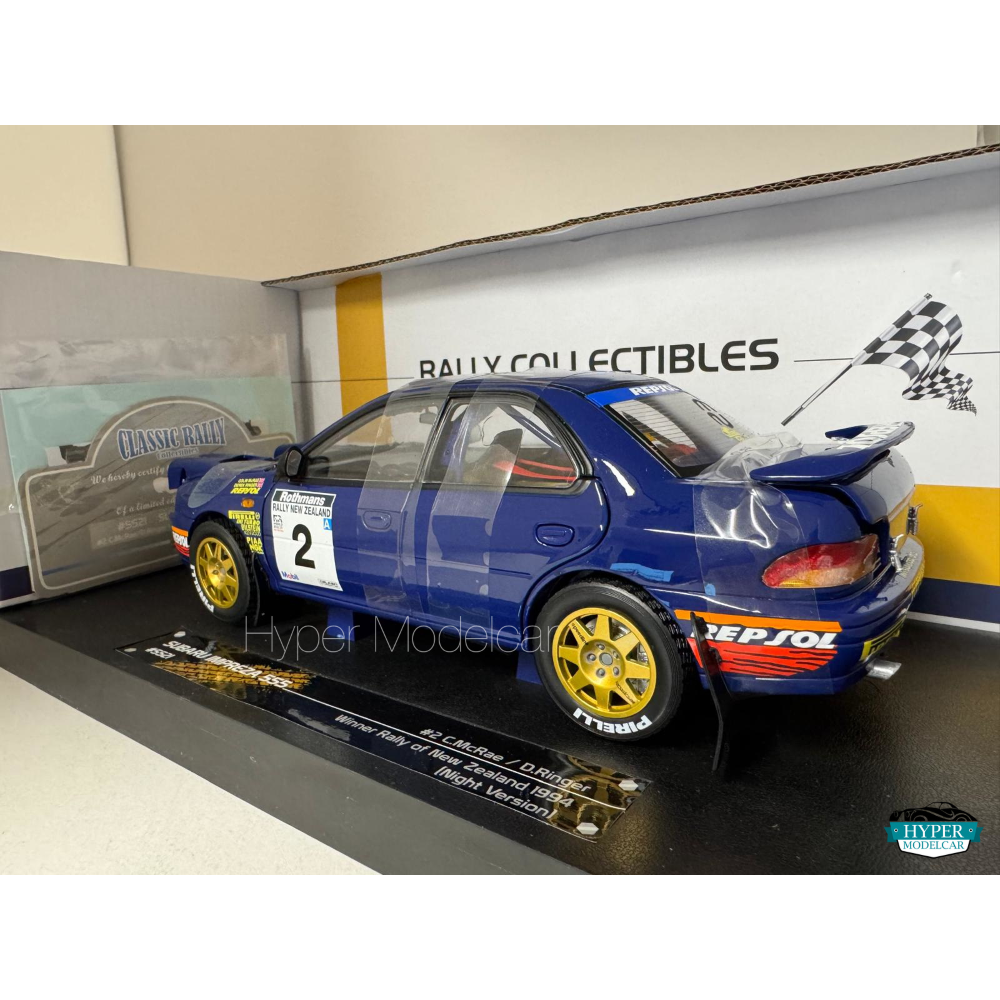 SUN STAR 1/18 SUBARU IMPREZA #2 WINNER RALLY NEW ZEALAND 1994 ART.05521