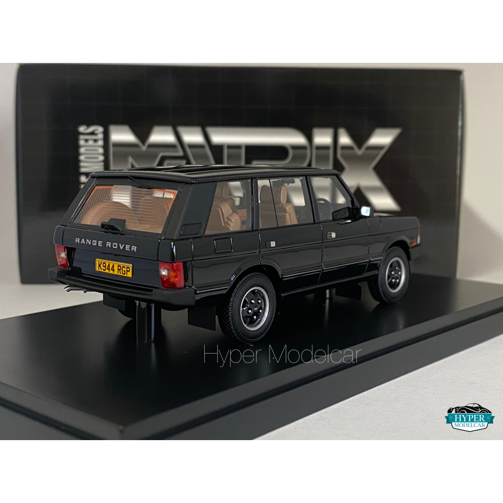 MATRIX SCALE MODELS 1/43 LAND ROVER RANGE ROVER VOGUE LSE 1992 BLACK MX41208-033