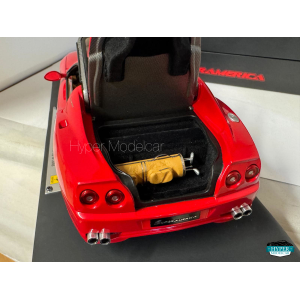 SUPER ELITE HOT WHEELS 1/18 FERRARI SUPERAMERICA 2004 RED ART.K4147-0510