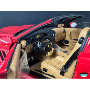 SUPER ELITE HOT WHEELS 1/18 FERRARI SUPERAMERICA 2004 RED ART.K4147-0510