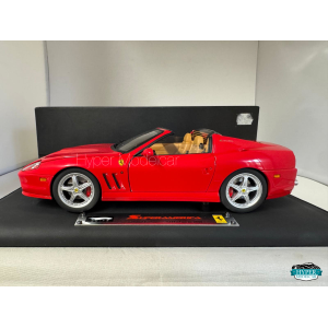 SUPER ELITE HOT WHEELS 1/18 FERRARI SUPERAMERICA 2004 RED ART.K4147-0510