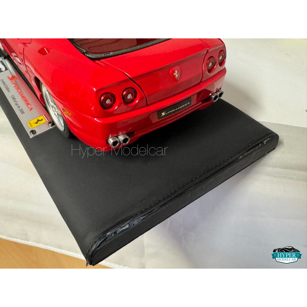 SUPER ELITE HOT WHEELS 1/18 FERRARI SUPERAMERICA 2004 RED ART.K4147-0510