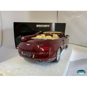 MINICHAMPS 1/18 BENTLEY CONTINENTAL GTC 2006 DARK RED ART.100139030