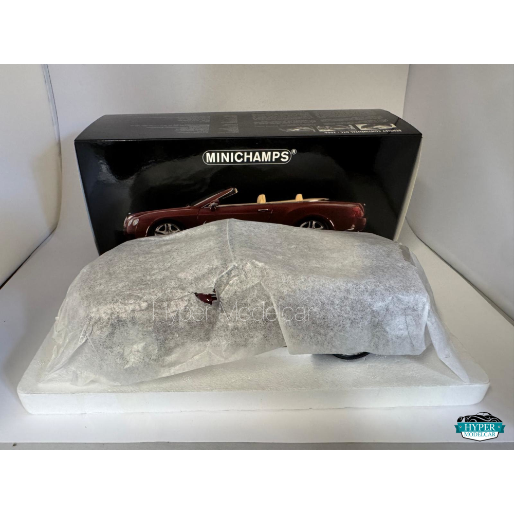 MINICHAMPS 1/18 BENTLEY CONTINENTAL GTC 2006 DARK RED ART.100139030