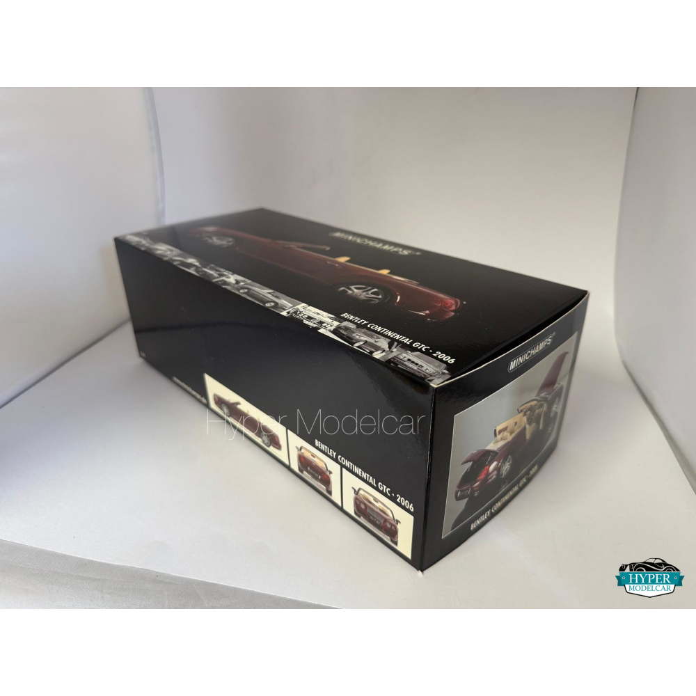 MINICHAMPS 1/18 BENTLEY CONTINENTAL GTC 2006 DARK RED ART.100139030