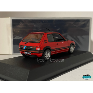 NOREV 1/43 PEUGEOT 205 GTI 1.9 1991 RED WITH PTS DECO ART.471751