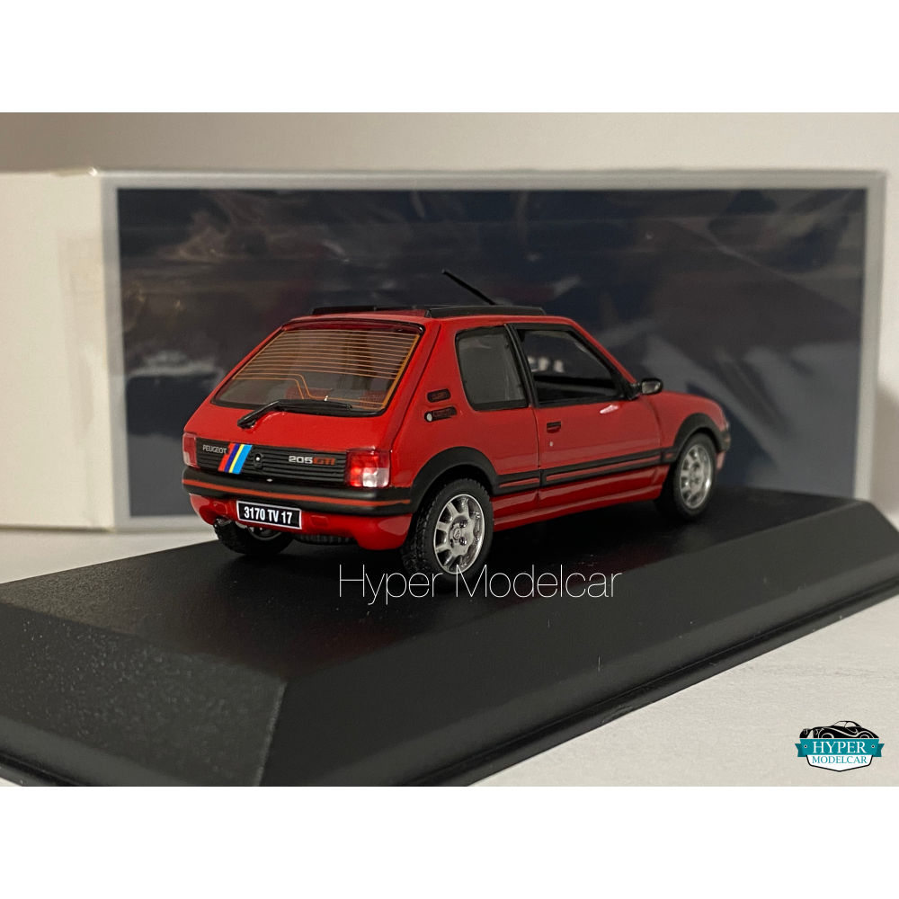 NOREV 1/43 PEUGEOT 205 GTI 1.9 1991 RED WITH PTS DECO ART.471751