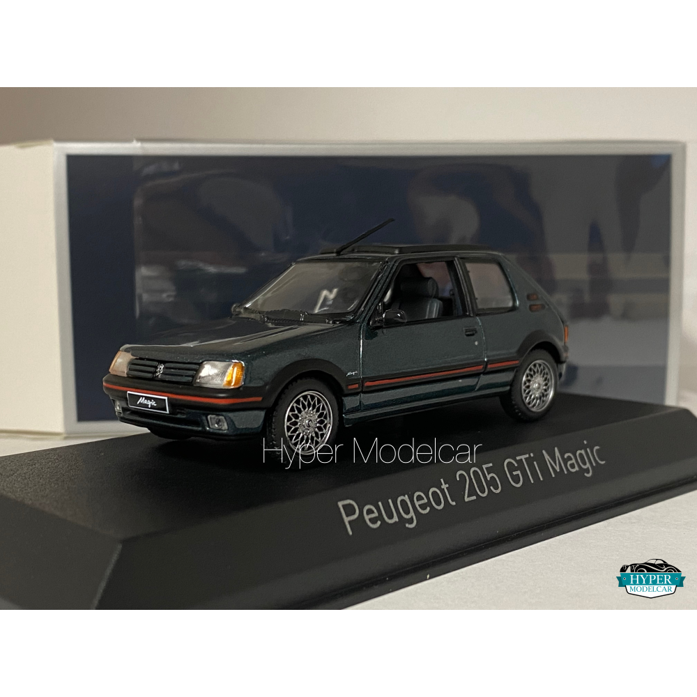 NOREV 1/43 PEUGEOT 205 GTI 1.9 MAGIC 1990 SORRENTO GREEN  ART.471752