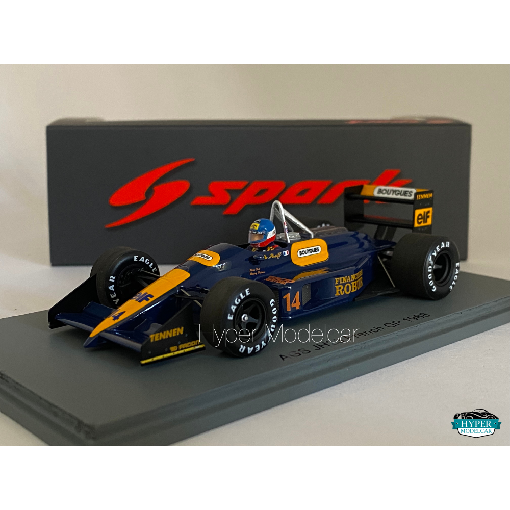 SPARK MODEL 1/43 AGS F1 JH23 #14 FRANCE GP 1988 P. STREIFF ART.S7245