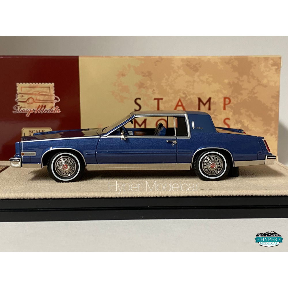 STAMP-MODELS 1/43 CADILLAC ELDORADO BIARRITZ 1985 MEDIUM BLUE STM85001