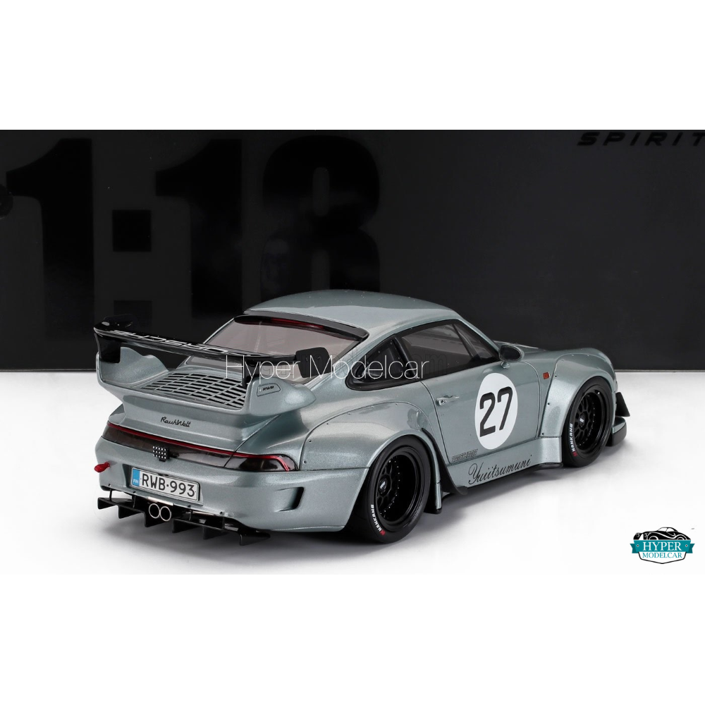 GT SPIRIT 1/18 PORSCHE 911 992 RWB #27 YUIITSU MUNI 2024 GREY GT522