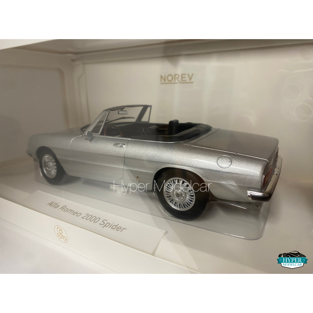 NOREV 1/18 ALFA ROMEO DUETTO 2000 SPIDER 1973 SILVER Art.187884