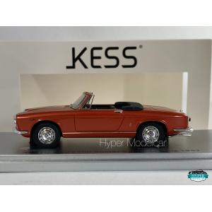 KESS MODEL 1/43 ALFA ROMEO 2600 SPIDER SPECIALE GHIA OPEN 1962 RED KE43000330