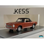 KESS MODEL 1/43 ALFA ROMEO 2600 SPIDER SPECIALE GHIA CLOSED 1962 RED KE43000331
