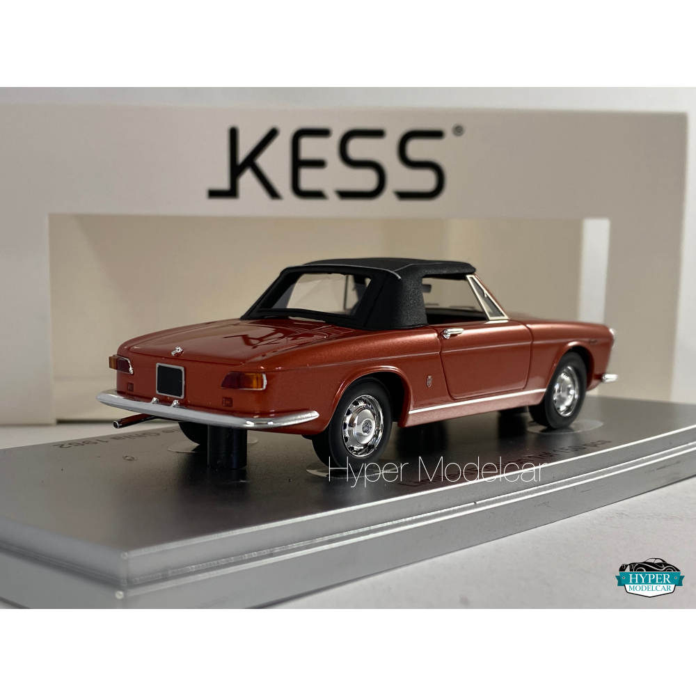 KESS MODEL 1/43 ALFA ROMEO 2600 SPIDER SPECIALE GHIA CLOSED 1962 RED KE43000331