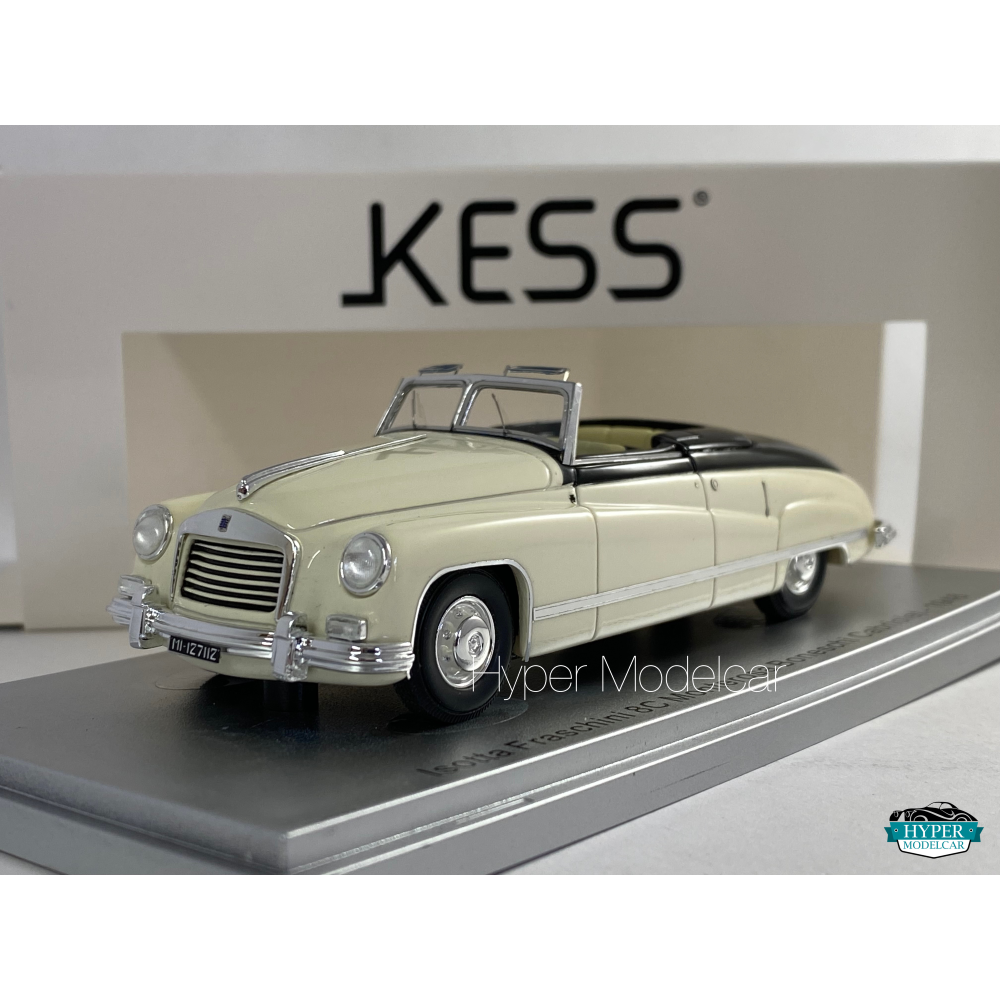 KESS MODEL 1/43 ISOTTA FRASCHINI 8C MONTEROSA BONESCHI OPEN 1948 IVORY KE43039031