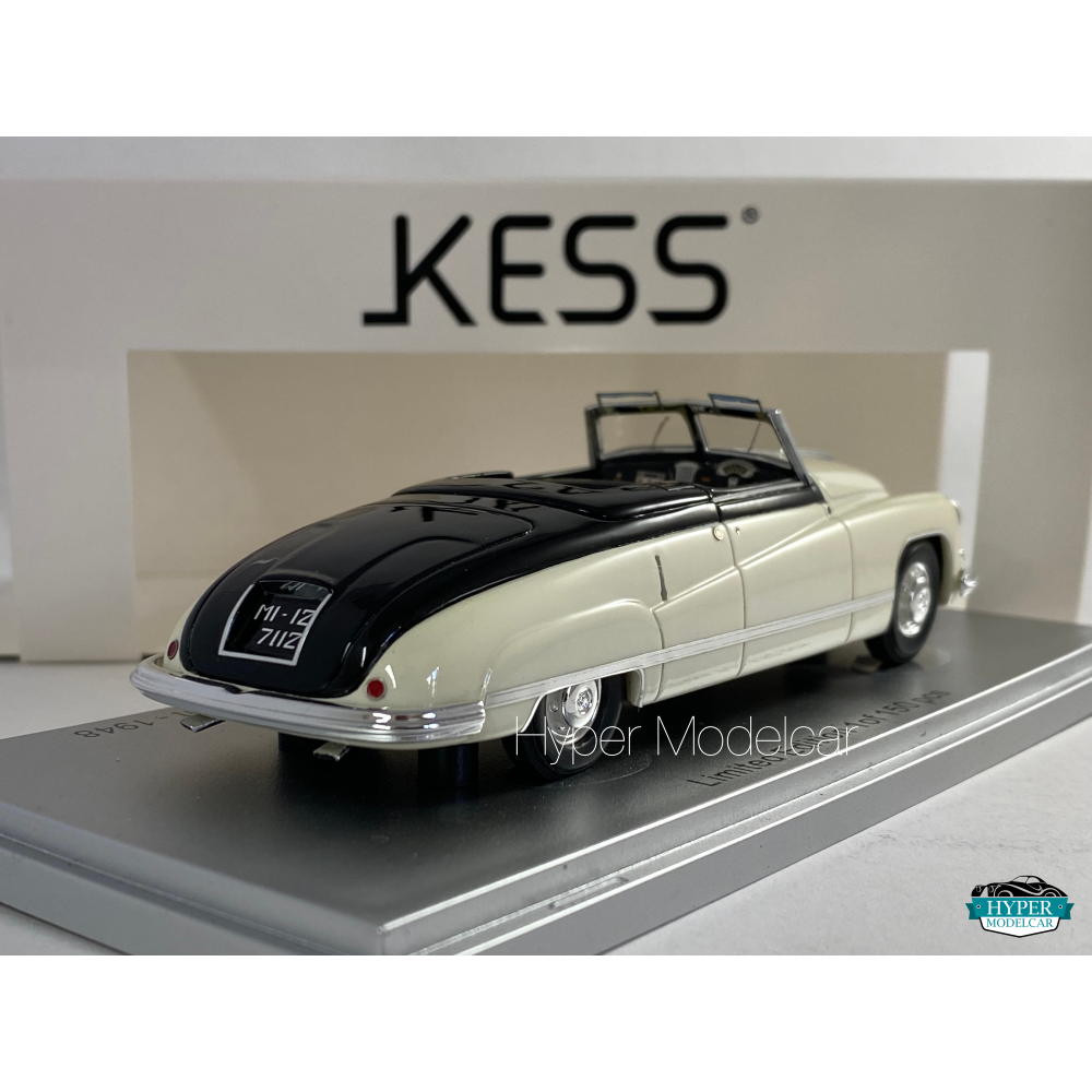 KESS MODEL 1/43 ISOTTA FRASCHINI 8C MONTEROSA BONESCHI OPEN 1948 IVORY KE43039031