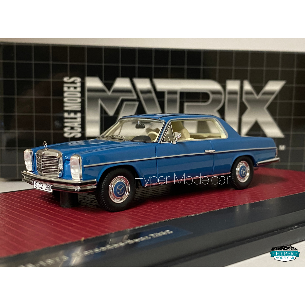MATRIX SCALE MODELS 1/43 MERCEDES-BENZ 280C COUPE WIII 1968 BLUE MX11302-242