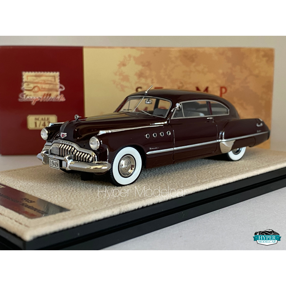 STAMP-MODELS 1/43 BUICK ROADMASTER SEDANETTE COUPE 1949 MAROON STM493001
