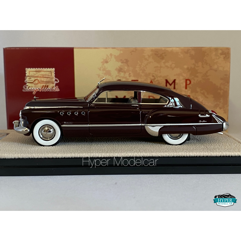STAMP-MODELS 1/43 BUICK ROADMASTER SEDANETTE COUPE 1949 MAROON STM493001