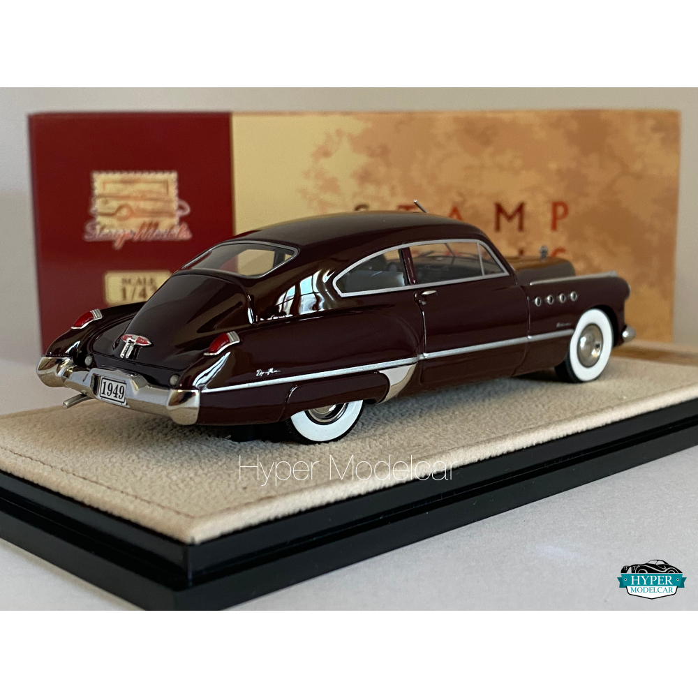 STAMP-MODELS 1/43 BUICK ROADMASTER SEDANETTE COUPE 1949 MAROON STM493001