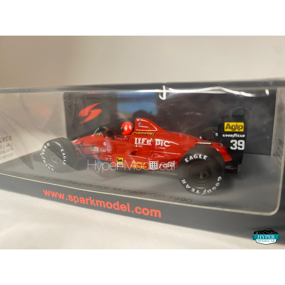SPARK MODEL 1/43 LIFE F1 L190 #39 MONACO GP 1990 PRE-PRACTICE B.GIACOMELLI S3923