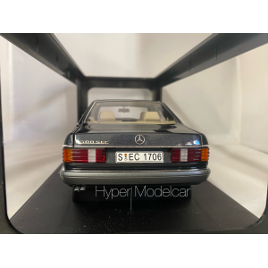 AUTOART 1/18 MERCEDES-BENZ 500 SEC (C126) 1986 BLACK/ANTHRACITE ART.76211