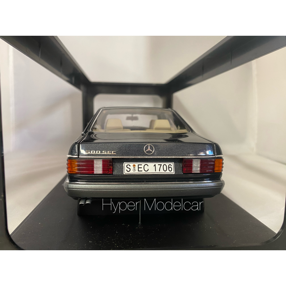 AUTOART 1/18 MERCEDES-BENZ 500 SEC (C126) 1986 BLACK/ANTHRACITE ART.76211